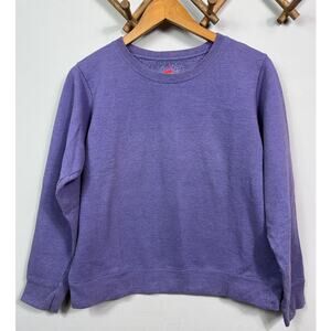 Hanes Purple Crew Neck Sweatshirt Women's Size M